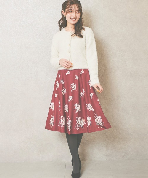 「LAISSE PASSE」 フレアスカート 36 ホワイト レディース_画像2