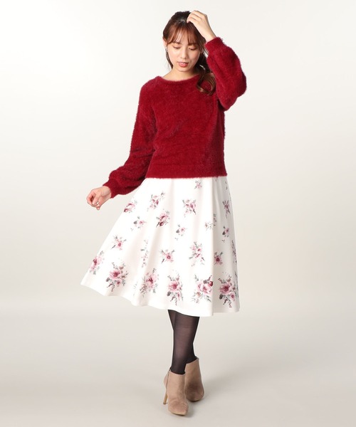 「LAISSE PASSE」 フレアスカート 36 ホワイト レディース_画像5