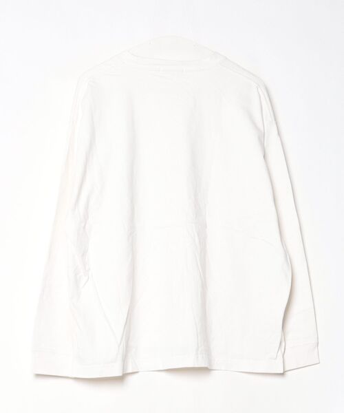 「WYM LIDNM」 長袖Tシャツ M ホワイト メンズ_画像2