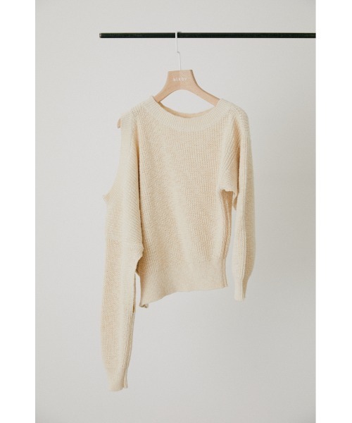 「BLACK BY MOUSSY」 長袖ニット FREE グレー レディース_画像6