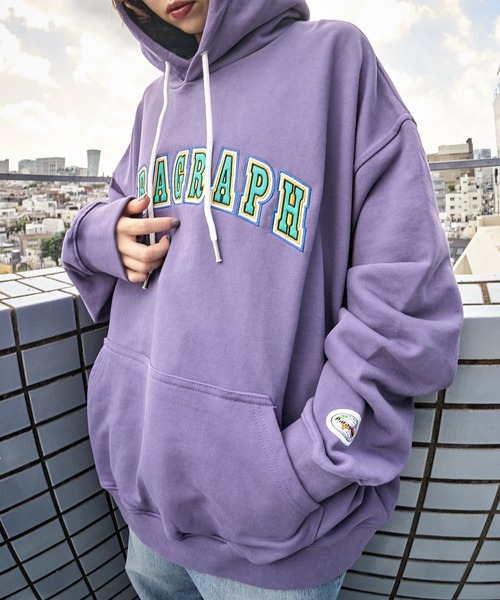 「Paragraph」 プルオーバーパーカー フリ- ライトグレー メンズ_画像8