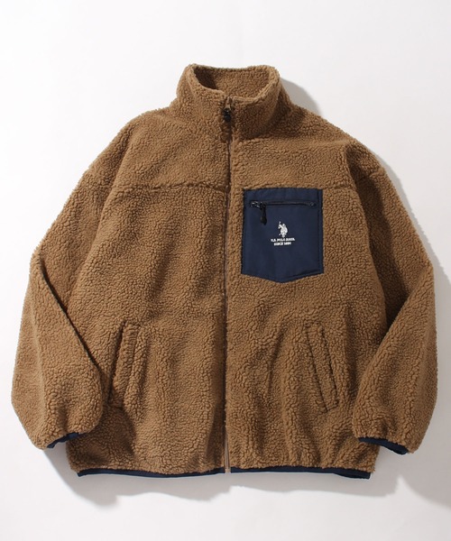 「U.S. POLO ASSN.」 ブルゾン M ネイビー メンズ_画像3