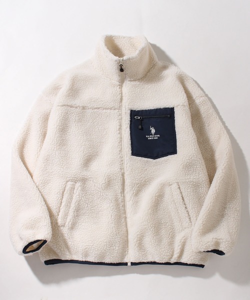 「U.S. POLO ASSN.」 ブルゾン M ネイビー メンズ_画像5