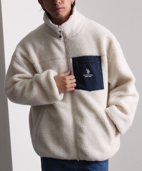 「U.S. POLO ASSN.」 ブルゾン M ネイビー メンズ_画像8