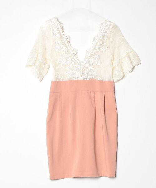 「MILLION CARATS」 ドッキングワンピース M ピンク レディース_画像2