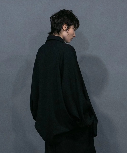 「my beautiful landlet」 長袖シャツ 0 ブラック メンズ_画像4