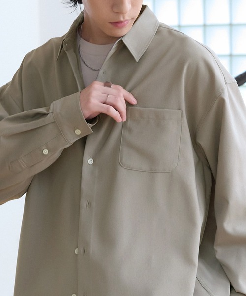 「MONO-MART」 長袖シャツ M スミクロ メンズ_画像2