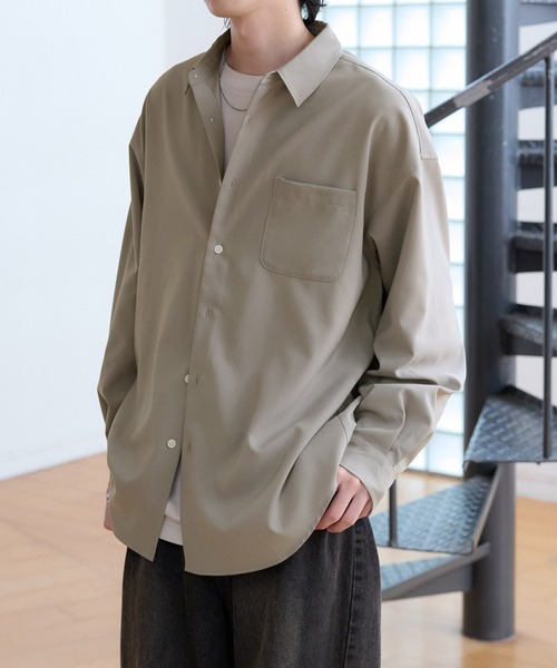 「MONO-MART」 長袖シャツ M スミクロ メンズ_画像4