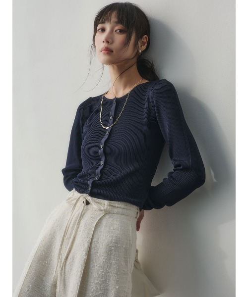 anuans（アニュアンス） カーディガン リュクスビスコースニット