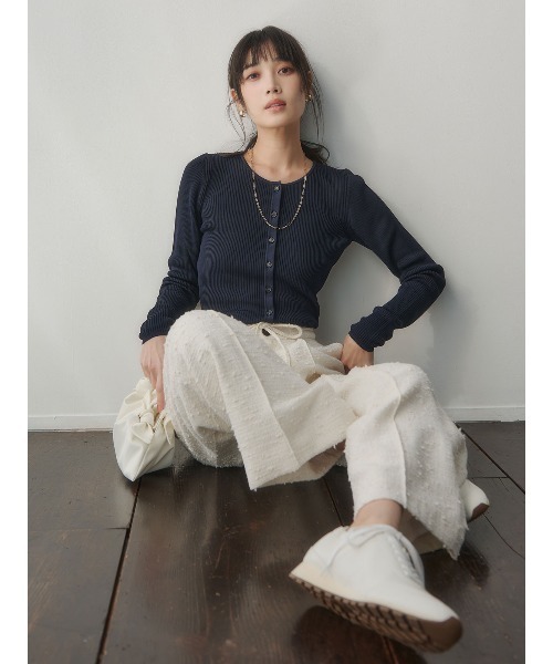 anuans（アニュアンス） カーディガン リュクスビスコースニット