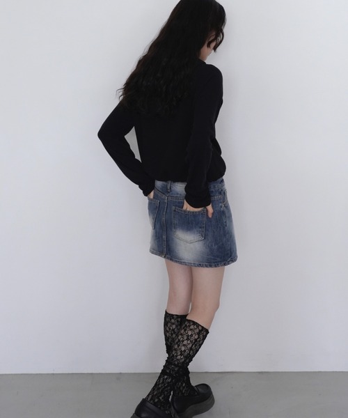 「Uenui」 プルオーバーパーカー FREE ブラック レディース_画像8