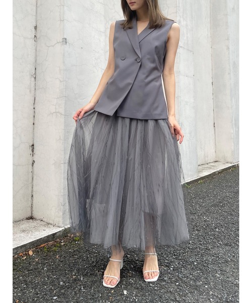 「SNIDEL」 セットアップ 1 ダークグレー レディース_画像3