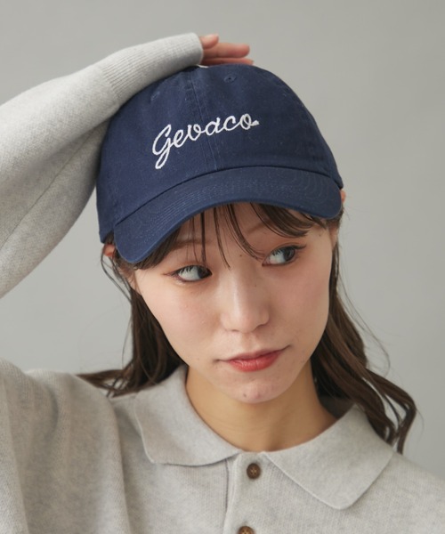 「GEVACO」 キャップ ONE SIZE ネイビー レディース_画像7