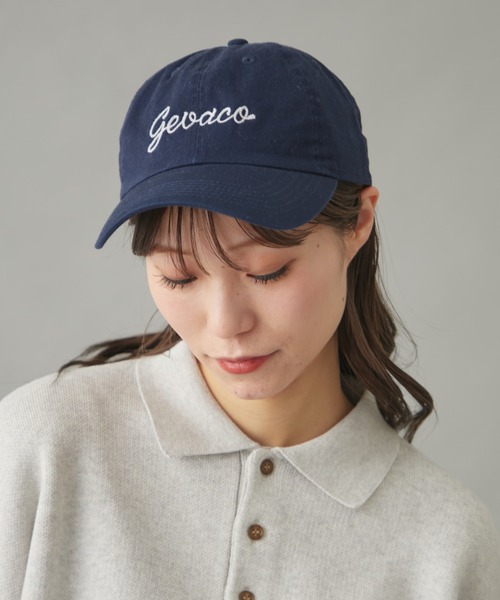 「GEVACO」 キャップ ONE SIZE ネイビー レディース_画像8