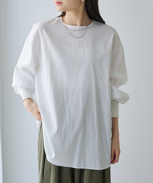 ⚫︎専用⚫︎タグ付き⭐︎万能ブラウス pual ce cin ブラウス シャツ 万能レイヤードプルオーバーブラウス