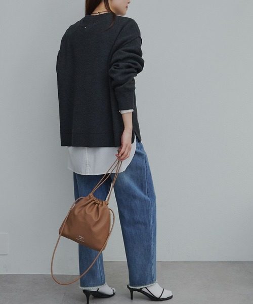 pual ce cin ブラウス シャツ 万能レイヤードプルオーバーブラウス