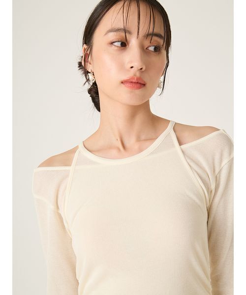 フレイアイディー FRAY I.D（フレイ・アイディー） tシャツ 2WAYアンサンブルカットソー