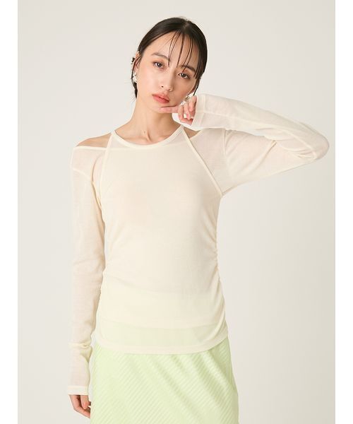 フレイアイディー FRAY I.D（フレイ・アイディー） tシャツ 2WAYアンサンブルカットソー