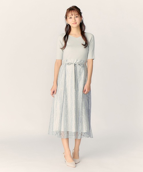 「LAISSE PASSE」 ドッキングワンピース MEDIUM ミント レディース_画像5