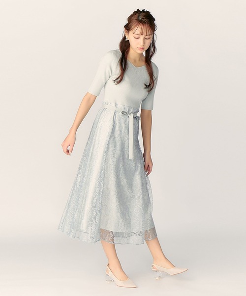 「LAISSE PASSE」 ドッキングワンピース MEDIUM ミント レディース_画像8