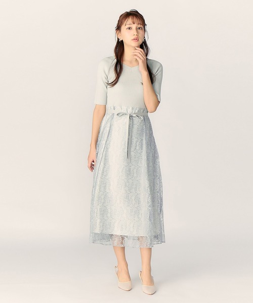 「LAISSE PASSE」 ドッキングワンピース MEDIUM ミント レディース_画像9