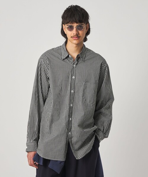 StevenAlan SHIRT ギンガムチェック シャツ STEVEN ALAN（スティーブンアラン） シャツ リバティ ギンガムチェック