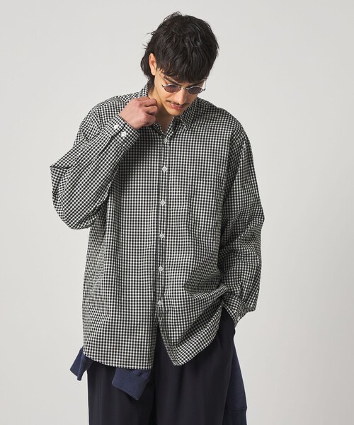 【BLACK】<Steven Alan>ギンガムチェック プルオーバー UNITED ARROWS LTD. OUTLET｜<Steven Alan>ギンガムチェック プル