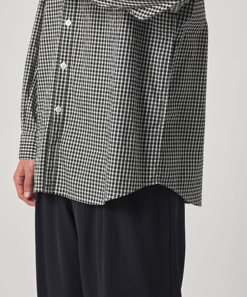 StevenAlan SHIRT ギンガムチェック シャツ STEVEN ALAN（スティーブンアラン） シャツ リバティ ギンガムチェック