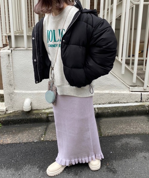 「one after another NICE CLAUP」 ロングスカート FREE ラベンダー レディース_画像6