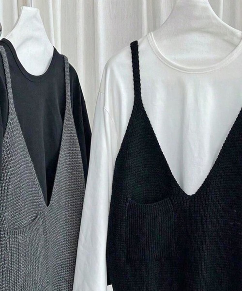 「NOLITA LABORATORY」 キャミソールニット FREE グレー レディース_画像9