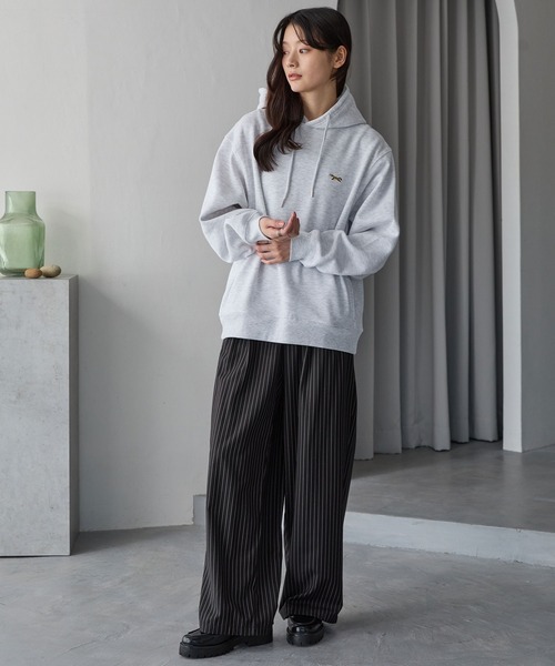 「PENNEYS」 プルオーバーパーカー M ライトグレー レディース_画像4