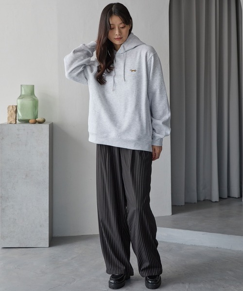 「PENNEYS」 プルオーバーパーカー M ライトグレー レディース_画像9