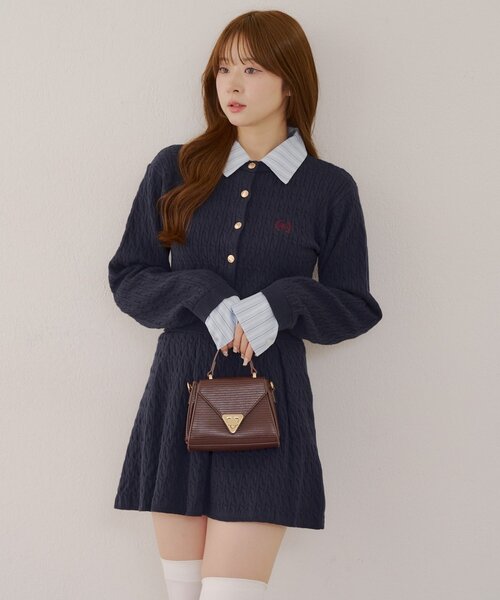 「continuer de NICE CLAUP」 セットアップ FREE ネイビー レディース_画像2