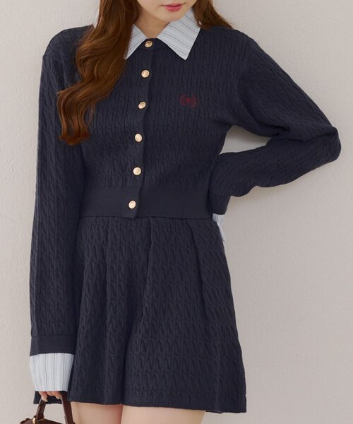 「continuer de NICE CLAUP」 セットアップ FREE ネイビー レディース_画像3