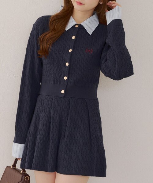 「continuer de NICE CLAUP」 セットアップ FREE ネイビー レディース_画像4