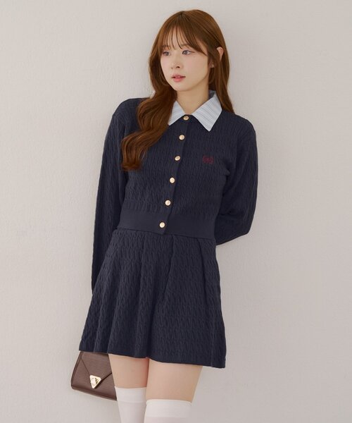 「continuer de NICE CLAUP」 セットアップ FREE ネイビー レディース_画像5