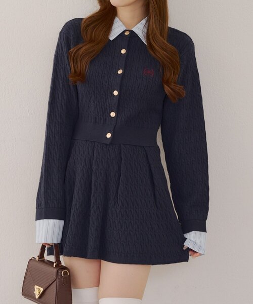 「continuer de NICE CLAUP」 セットアップ FREE ネイビー レディース_画像8