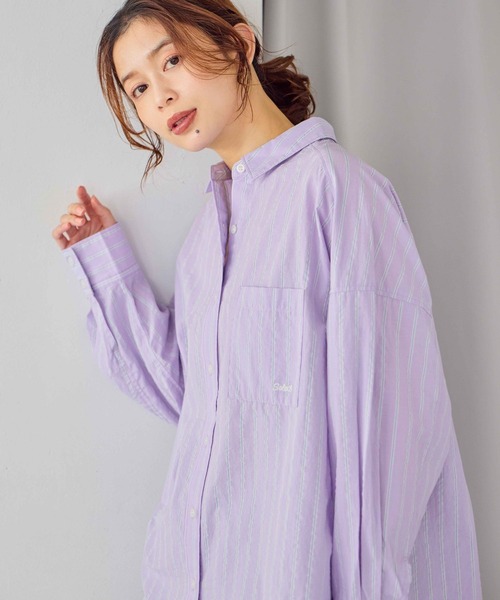 【LILAC】グリッター ストライプ シャツ LILAC】グリッター ストライプ シャツ 【公式通販】