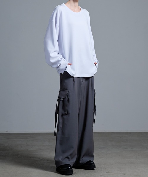 「Loose/ルース」 カーゴパンツ S グレイッシュブルー メンズ_画像3