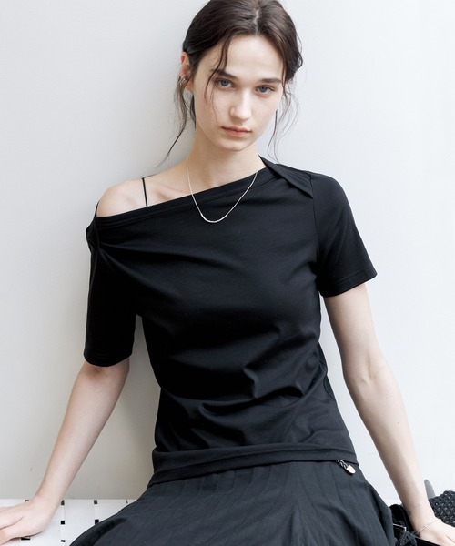 「tageechita」 半袖Tシャツ L ホワイト レディース_画像4