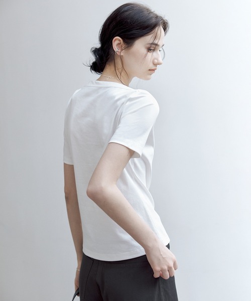 「tageechita」 半袖Tシャツ L ホワイト レディース_画像6
