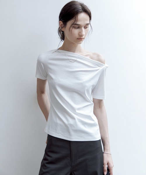 「tageechita」 半袖Tシャツ L ホワイト レディース_画像7