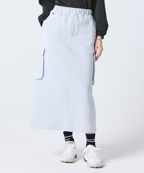 LACOSTE（ラコステ） スカート ダブルフェイスジャージカーゴフレア