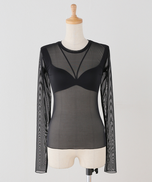 NICENICE MOMENT（ナイスナイスモーメント） MESH LS SHELL : ZOZOTOWN