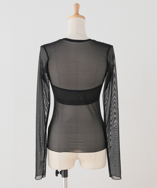 NICENICE MOMENT（ナイスナイスモーメント） MESH LS SHELL : ZOZOTOWN