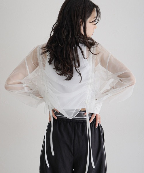 「RAGEBLUE」 長袖シャツ FREE ライトグレー レディース_画像9