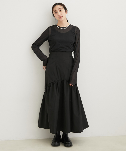 「LE CERCLE par rope'」 長袖カットソー FREE ホワイト レディース_画像2