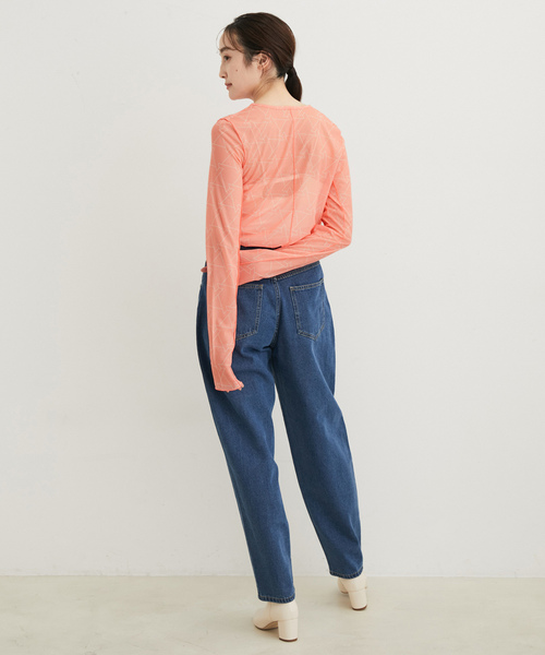 「LE CERCLE par rope'」 長袖カットソー FREE ホワイト レディース_画像9