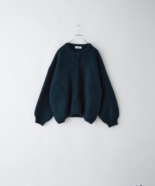 「Loose/ルース」 ニットカーディガン M ダークグリーン メンズ_画像7