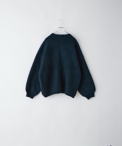 「Loose/ルース」 ニットカーディガン M ダークグリーン メンズ_画像8